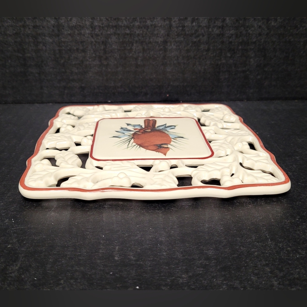 Lenox Winter Greetings Pierced Trivet #830427 - Picture 10 of 13